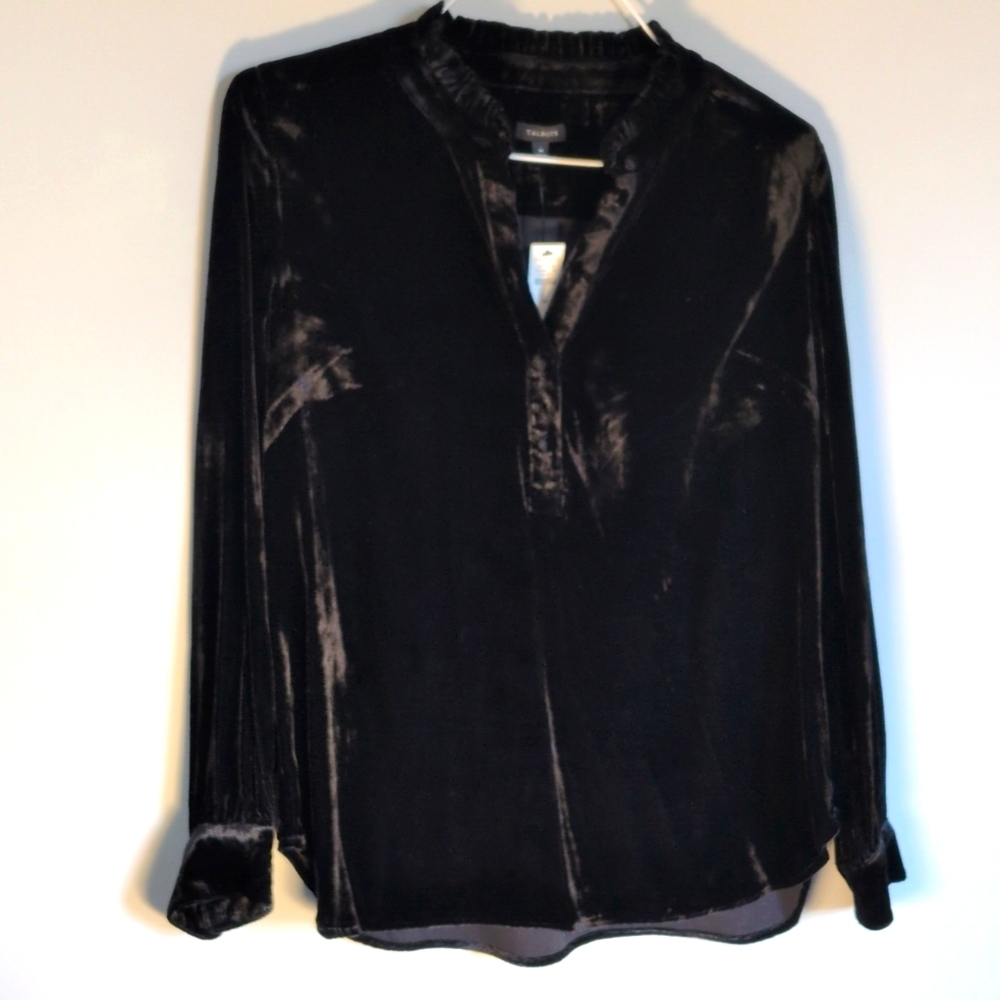 Talbot's Rich Velvet Tunic Top